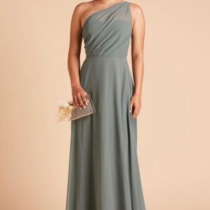 Birdy Grey Kira Chiffon Gown Dress - Sea Glass Size XS